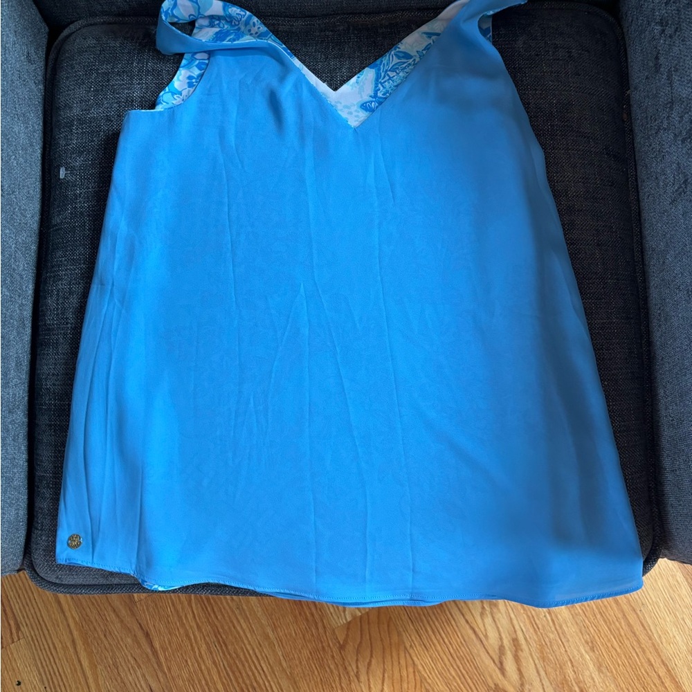 Lilly Pulitzer Florin reversible blue and Toile Me About It size medium - Picture 3 of 5